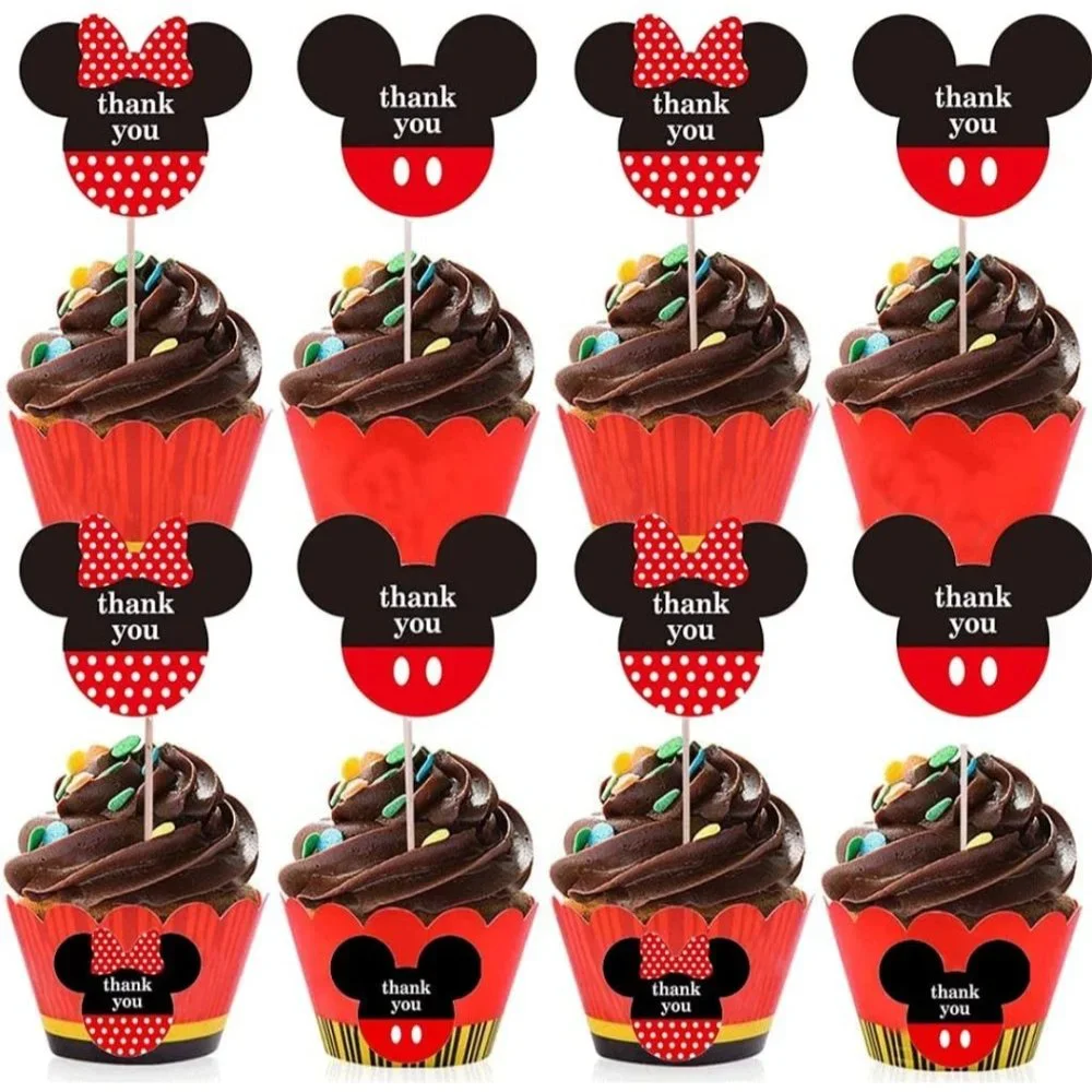 40 MICKEY & MINNIE THANK YOU Stickers 2